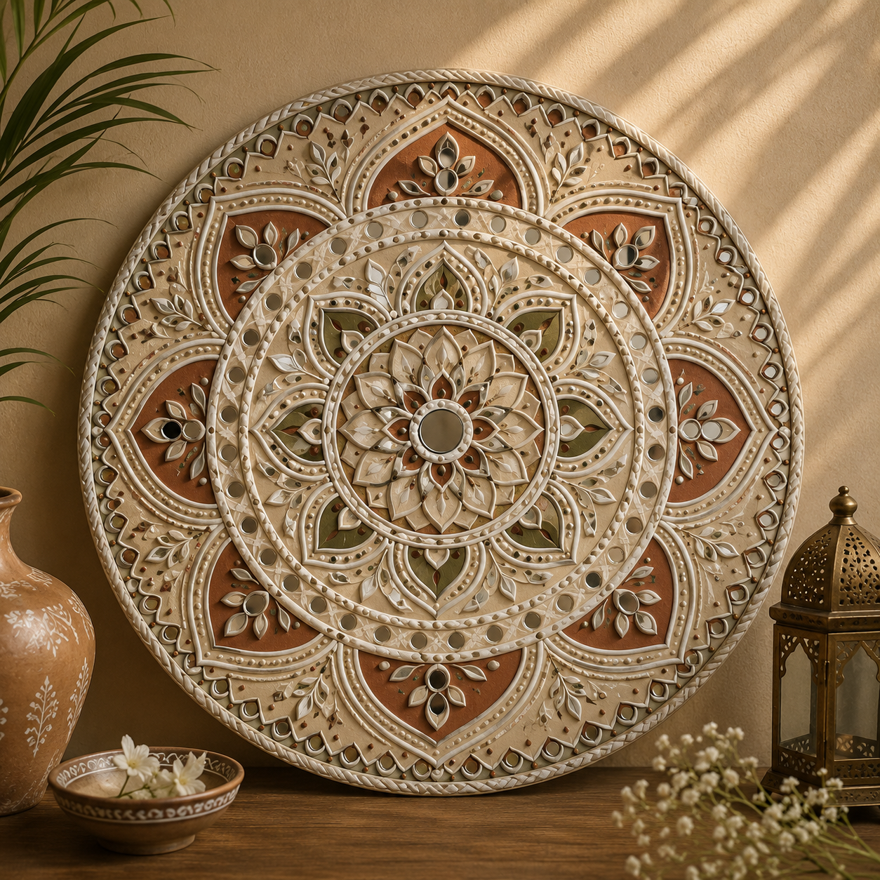 Aabha Lippan Wall Art — craftsmanship detail