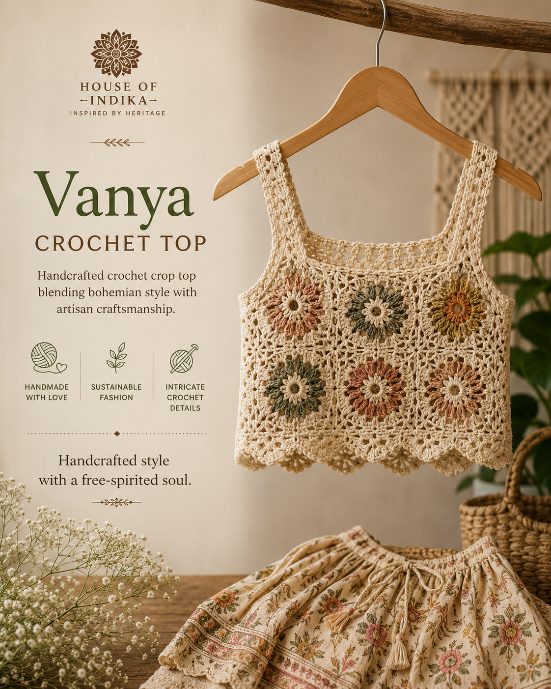 Vanya Crochet Top